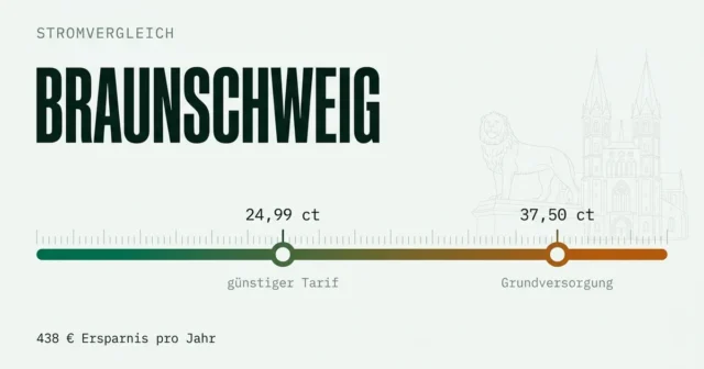 Stromvergleich Braunschweig: günstigsten Stromanbieter finden