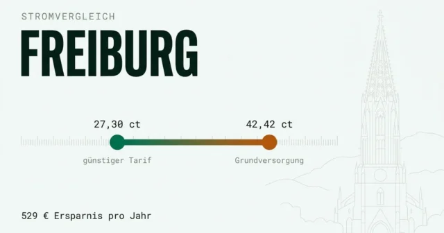 Stromvergleich Freiburg: günstigsten Stromanbieter finden